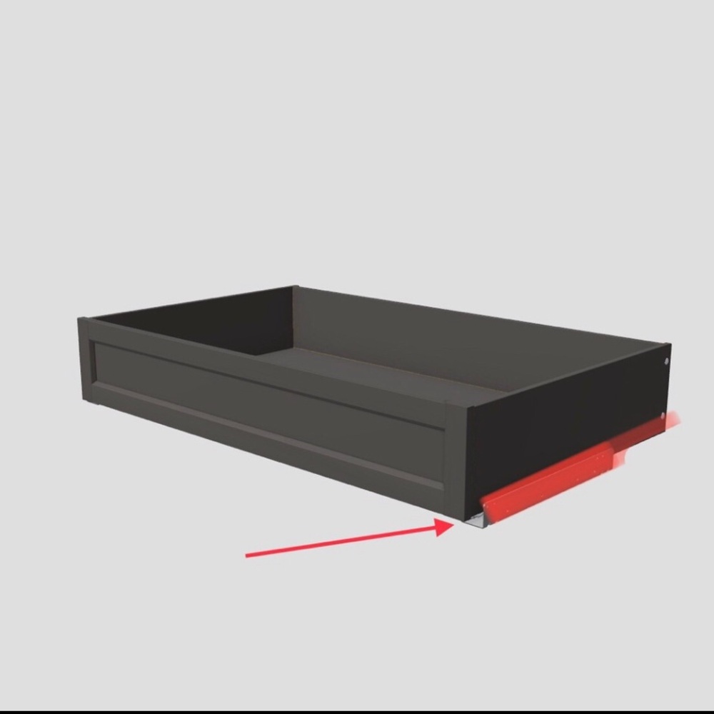 IKEA sliding rail for KOMPLEMENT 22 3/8” (depth) RIGHT side drawer